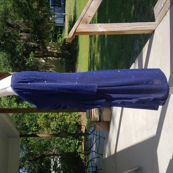 Jessica Howard Lady's Midi Gathered at Waist Irredescent Party/Cocktail Dress - Picture 3 of 11